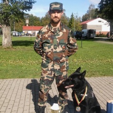 Geriausias tarnybinis šuo Lietuvoje puikiai užuodžia ginklus ir sprogmenis