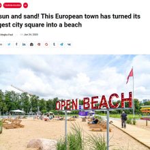 Apie Vilniuje įrengtą paplūdimį rašo ir užsienio žiniasklaida