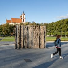 Lukiškių aikštėje iškilo „Laisvės kalvos“ maketas: įvertinkite vaizdą