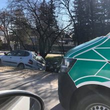 Rytinė nelaimė Sargėnuose: girtos moters vairuojamas automobilis nulėkė į griovį