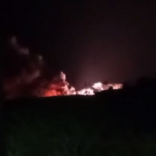 Žiniasklaida: prie karinio aerodromo Rusijos okupuotame Kryme įvyko sprogimų, kilo gaisras