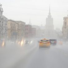 Maskvos centre kilo didelis gaisras