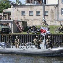 Lenkijos ir Lietuvos kariai Klaipėdoje treniravosi vaduoti kritinę infrastruktūrą