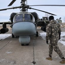 Žiniasklaida: ukrainiečiai skelbia numušę rusų sraigtasparnį