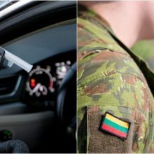 Klaipėdoje sustabdytas Lietuvos kariuomenės karys: prie vairo sėdo neblaivus