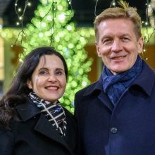 Klaipėdos meras su žmona: dalinkimės džiaugsmu, šiluma, gerumu, tikėjimu