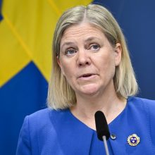 Premjerė: Švedija sieks narystės NATO drauge su Suomija
