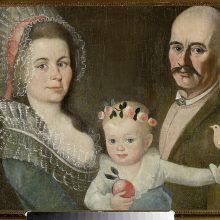 Nežinomas autorius. Lenkų bajorų šeima apie 1760 m. Saugoma Varšuvos nacionaliniame muziejuje.