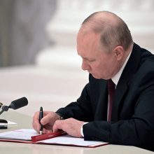 Rusijos parlamentas ratifikavo V. Putino susitarimus su Ukrainos separatistais