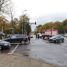 Sankryžoje prie Klaipėdos geležinkelio stoties vėl – avarija