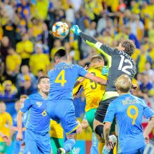 Lietuvos futbolo rinktinė nepasipriešino ukrainiečiams