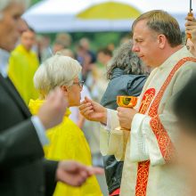 Valstybės diena pakaunėje: šventė surengta atnaujintose Zapyškio bažnyčios erdvėse 