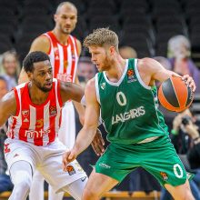 „Žalgiris“ ir antrą kartą įrodė pranašumą prieš „Crvena Zvezda“ krepšininkus