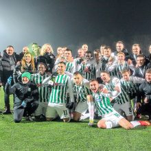 Lietuvos futbolo A lyga: „Žalgiriui“ – auksas, „Sūduvai“ – metai be titulų