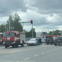 Šalia Kauno geležinkelio stoties – keturių automobilių avarija