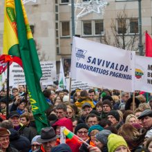 A. Tapinas pasidalijo įspūdžiais po mitingo: ėjome kaip dvi bangos