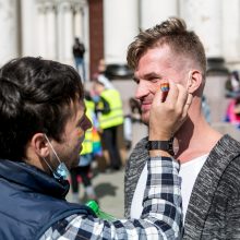 LGBT eitynės Kaune: šimtai pareigūnų, minios žmonių, atėjo ir V. Šustauskas