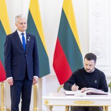 V. Zelenskis Vilniuje: iniciatyvų Ukrainai remti imamasi garsiai, bet svarbu jas įvykdyti