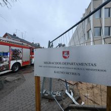 Migracijos departamento skyriuje Kaune – gaisras: padalinys šiemet nebedirbs