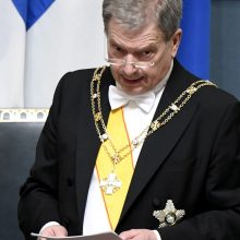 Suomijos prezidentas S. Niinisto prisaikdintas antrai kadencijai