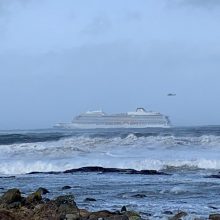 Norvegija evakuoja keleivius iš nelaimės signalą pasiuntusio kruizinio laivo