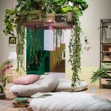 Žaliosios kambarių puošmenos: idėjos namams