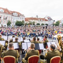 Lietuviai giedojo „Tautišką giesmę“