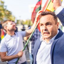 LGBTQ atstovų proteste – ir skambūs pareiškimai: „Geras pedofilas – miręs pedofilas“