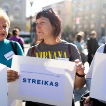 Nacionalinė švietimo agentūra: streikuoja per 2 tūkst. mokytojų, daugiausia – Klaipėdoje
