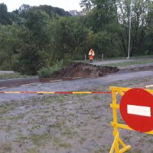 Liūtis pasiekė ir Vilnių: gatvėse įsivyravo sumaištis, atsivėrė įgriuva