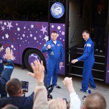 Rusijos erdvėlaivis su astronautais avariniu būdu nusileido Kazachstane