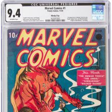 Už rekordinę sumą parduotas pirmasis „Marvel“ komiksas