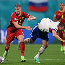 Europos futbolo čempionatas: belgai sudorojo rusus