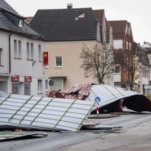 Draudikai įvertino audros Vokietijoje ir Olandijoje padarytą žalą