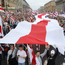 Protestuotojai Baltarusijoje reikalauja A. Lukašenkos atsistatydinimo