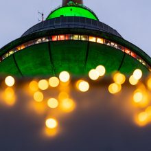 Vilniaus TV bokštas gruodį nušvis šiaurės pašvaistės spalvomis