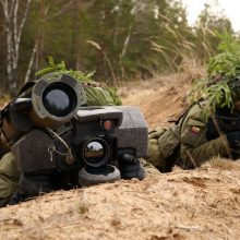 Lietuvos ir Vokietijos kariai treniruojasi tarptautinėse pratybose „Didysis erelis 24“