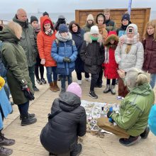 Į žygį aplink Baltijos jūrą išlydėti ekspedicijos „Išsaugokime Baltiją“ dalyviai