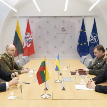 L. Kasčiūnas susitiko su Ukrainos ambasadoriumi: aptarė svarbiausius paramos klausimus