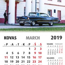 2019-ųjų kalendoriuje – istoriniai automobiliai