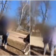 Vaizdo įraše užfiksuotas išpuolis prieš paauglę: kaltino, kad parduoda narkotikus