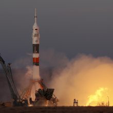 Pirmasis po raketos avarijos paleistas Rusijos erdvėlaivis „Sojuz“ sėkmingai pakilo