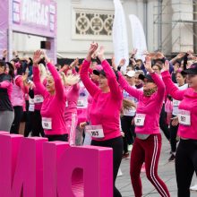 Kilnaus tikslo „Pink Run“ bėgime varžėsi olimpiečiai, surinkta parama – rekordinė