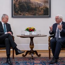 G. Nausėda su Vokietijos prezidentu aptarė saugumą, brigados dislokavimą Lietuvoje
