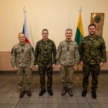 Lietuvos ir Čekijos kariuomenių vadai sutarė dėl tolesnio bendradarbiavimo