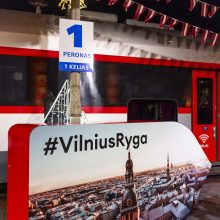 Iš sostinės išvyko pirmasis atnaujinto maršruto Vilnius–Ryga keleivinis traukinys