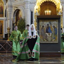 Patriarchas Kirilas pagyrė V. Putiną