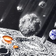 Mokslininkai: prieš 800 mln. metų Žemę ir Mėnulį bombardavo galingas meteoritų lietus