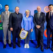 Lietuvoje viešėjęs FIFA prezidentas: artimiausiais metais čempionato nauda pasimatys dar labiau