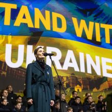 Seimo pirmininkė su ES kolegomis prašo JAV Kongreso vadovo teikti paramos Ukrainai paketą